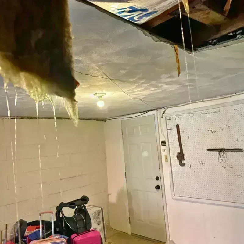 Before and after water damage restoration in Romeoville, IL